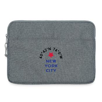 New York City - Laptoptasche 15" - Grau meliert - Vorne