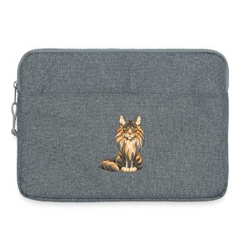 Maine Coon - Laptoptasche 15" - Grau meliert - Vorne