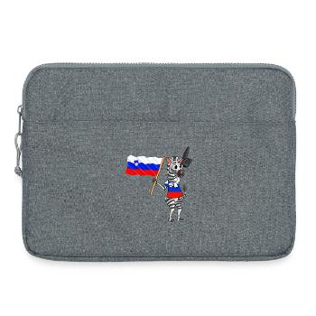 Slowene Zebra - Laptoptasche 15" - Grau meliert - Vorne