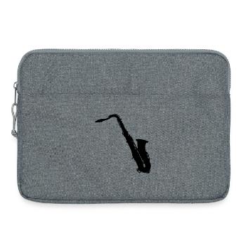saxophone - Sacoche pour ordinateur portable 15 pouces - gris chiné - Devant
