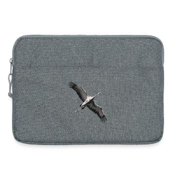 Crane flying south - Laptop bag 15" - heather grey - Front