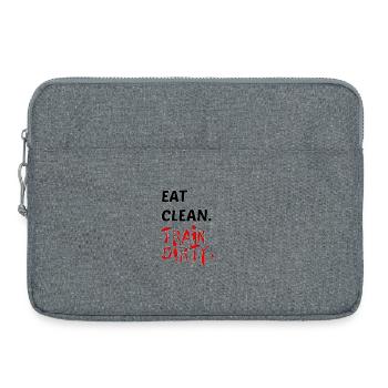 Encourager un mode de vie sain et respectueux de l’environnement - Sacoche pour ordinateur portable 15 pouces - gris chiné - Devant