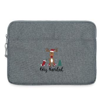 Espagnol de Noël - Sacoche pour ordinateur portable 15 pouces - gris chiné - Devant