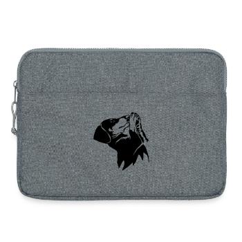 Teckels - Sacoche pour ordinateur portable 15 pouces - gris chiné - Devant
