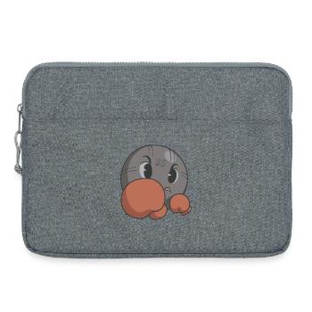 Boules balls for Bouler Boxer boxing gloves - Laptop bag 15" - heather grey - Front
