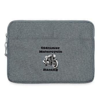 Oldtimer Motorcycle Racing - Sacoche pour ordinateur portable 15 pouces - gris chiné - Devant