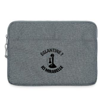 septième compagnie, 7ème compagnie, Tassin - Sacoche pour ordinateur portable 15 pouces - gris chiné - Devant