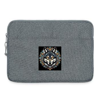 Loup - Sacoche pour ordinateur portable 15 pouces - gris chiné - Devant
