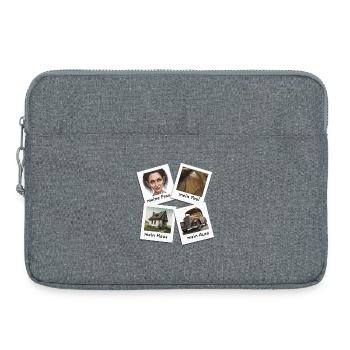 Anti-show-off motif - Laptop bag 15" - heather grey - Front