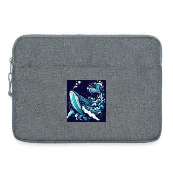 Baleine - Sacoche pour ordinateur portable 15 pouces - gris chiné - Devant
