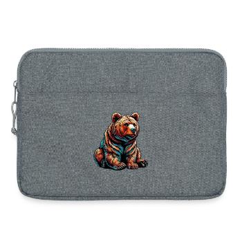 Bear - Laptop bag 15" - heather grey - Front