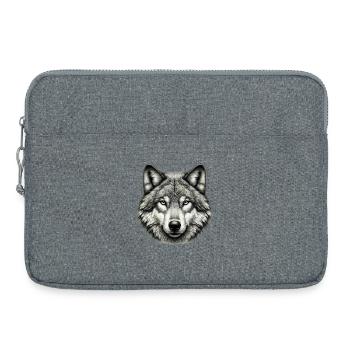 Loup - Sacoche pour ordinateur portable 15 pouces - gris chiné - Devant