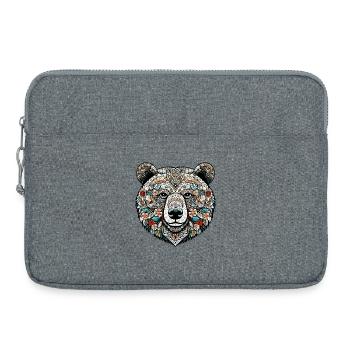 Bear - Laptop bag 15" - heather grey - Front