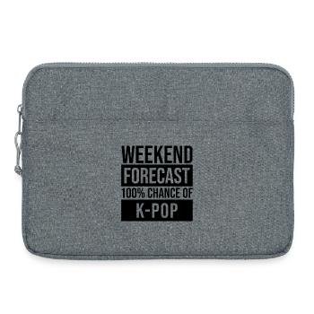 k pop - Sacoche pour ordinateur portable 15 pouces - gris chiné - Devant