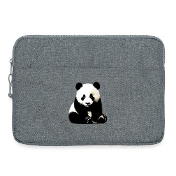 Panda - Laptop bag 15" - heather grey - Front