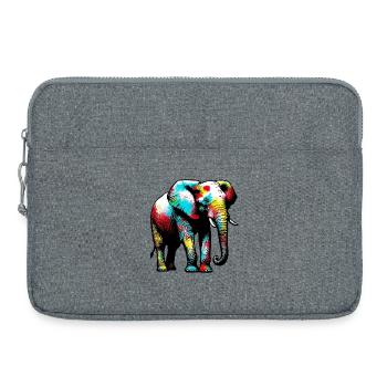 Elephant - Laptop bag 15" - heather grey - Front