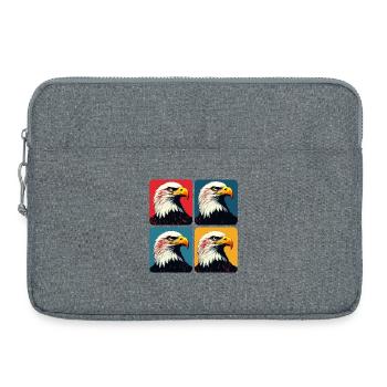 Pygargue à tête blanche - Sacoche pour ordinateur portable 15 pouces - gris chiné - Devant