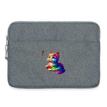 Cats (02) - Laptop bag 15" - heather grey - Front