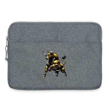 Taureau - Sacoche pour ordinateur portable 15 pouces - gris chiné - Devant
