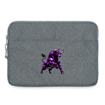 Taureau - Sacoche pour ordinateur portable 15 pouces - gris chiné - Devant