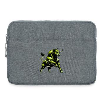 Taureau - Sacoche pour ordinateur portable 15 pouces - gris chiné - Devant