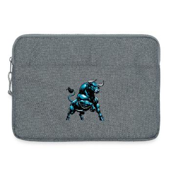 Taureau - Sacoche pour ordinateur portable 15 pouces - gris chiné - Devant