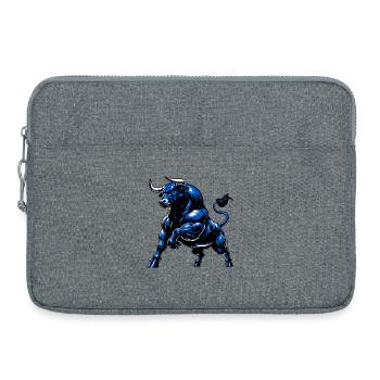 Taureau - Sacoche pour ordinateur portable 15 pouces - gris chiné - Devant