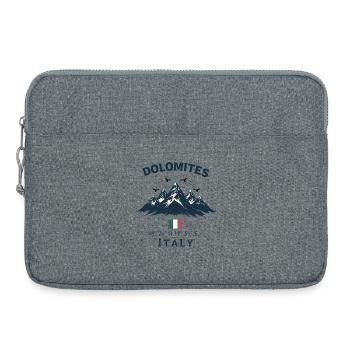 Mountains Dolomites Italy Design - Laptop bag 15" - heather grey - Front