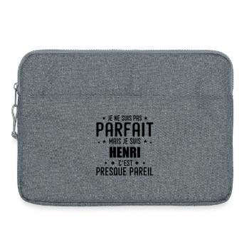 Henri: authentisch, unvollkommen, oberflächlich, perfekt - Laptoptasche 15" - Grau meliert - Vorne