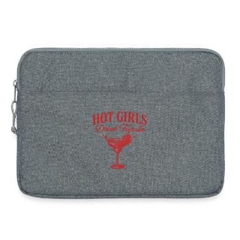 Humorvoller Aperitif Mädchen trinken Tequila - Laptoptasche 15" - Grau meliert - Vorne