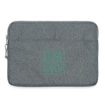 Doux-amer Zero Fucks Design - Sacoche pour ordinateur portable 15 pouces - gris chiné - Devant