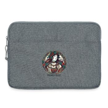 Yule Maiden Stechpalmenkreis - Laptoptasche 15" - Grau meliert - Vorne
