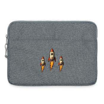 Drei Raketen  - Laptoptasche 15" - Grau meliert - Vorne