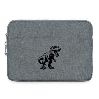Tyrannosaure - Dinosaure  - Sacoche pour ordinateur portable 15 pouces - gris chiné - Devant
