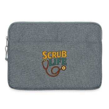 Scrub Life Medizinisches Stethoskop - Laptoptasche 15" - Grau meliert - Vorne