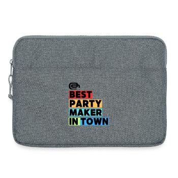 Bester Partymacher  / Best Party Maker in Town - Laptoptasche 15" - Grau meliert - Vorne