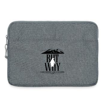 But Why Penguin Meme Minimalist Art - Laptop bag 15" - heather grey - Front