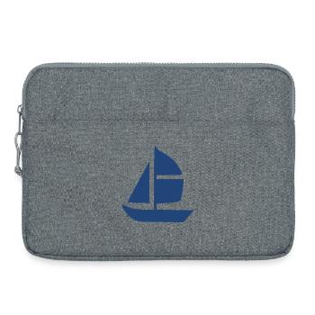Voilier Voilier Cadeau de Voile - Sacoche pour ordinateur portable 15 pouces - gris chiné - Devant