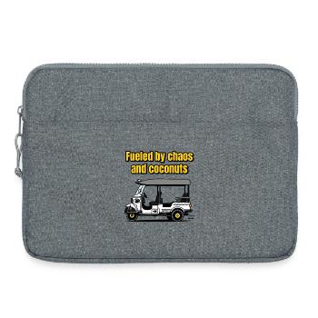 TukTuk propulsé par Chaos et Cocoics - Sacoche pour ordinateur portable 15 pouces - gris chiné - Devant