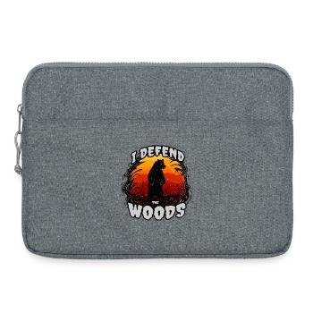 Forest Protection Bear - Laptop bag 15" - heather grey - Front