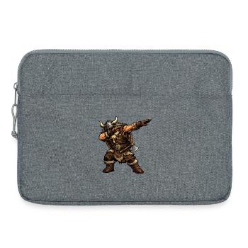 Dabbing Wikinger - Laptoptasche 15" - Grau meliert - Vorne