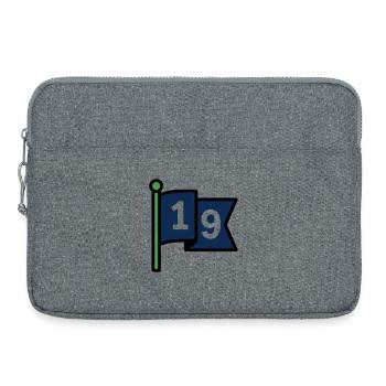 Loch 19 Golffahne Golfclub Herrenausflug Bier - Laptoptasche 15" - Grau meliert - Vorne