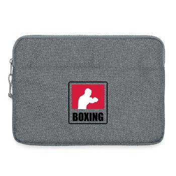 Boxeur - Boxe 🥊 - Sacoche pour ordinateur portable 15 pouces - gris chiné - Devant