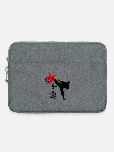 Karate Kick Yokogeri - Laptoptasche 15" - Grau meliert