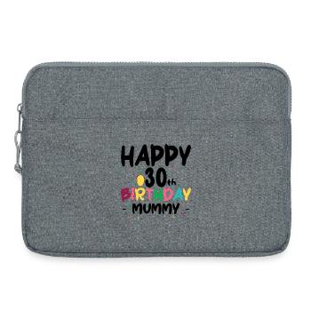 Geburtstags-Burst-Briefe - Laptoptasche 15" - Grau meliert - Vorne