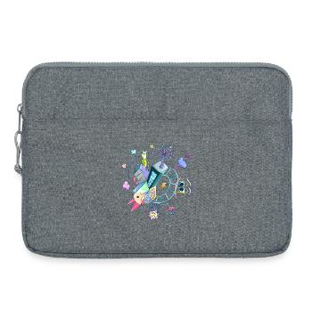 Fantaisie - Monde pour enfants - Sacoche pour ordinateur portable 15 pouces - gris chiné - Devant