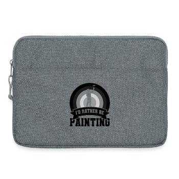 Citation de peintre drôle - Sacoche pour ordinateur portable 15 pouces - gris chiné - Devant