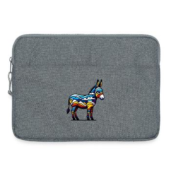 Esel, Schnuller, Maultier - Laptoptasche 15" - Grau meliert - Vorne