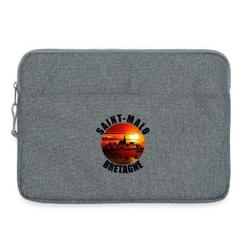 Saint Malo - Laptop bag 15" - heather grey - Front