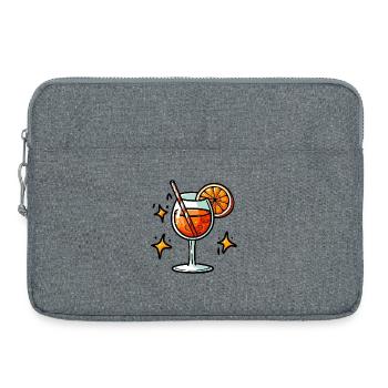 Orange Spritz - Laptoptasche 15" - Grau meliert - Vorne